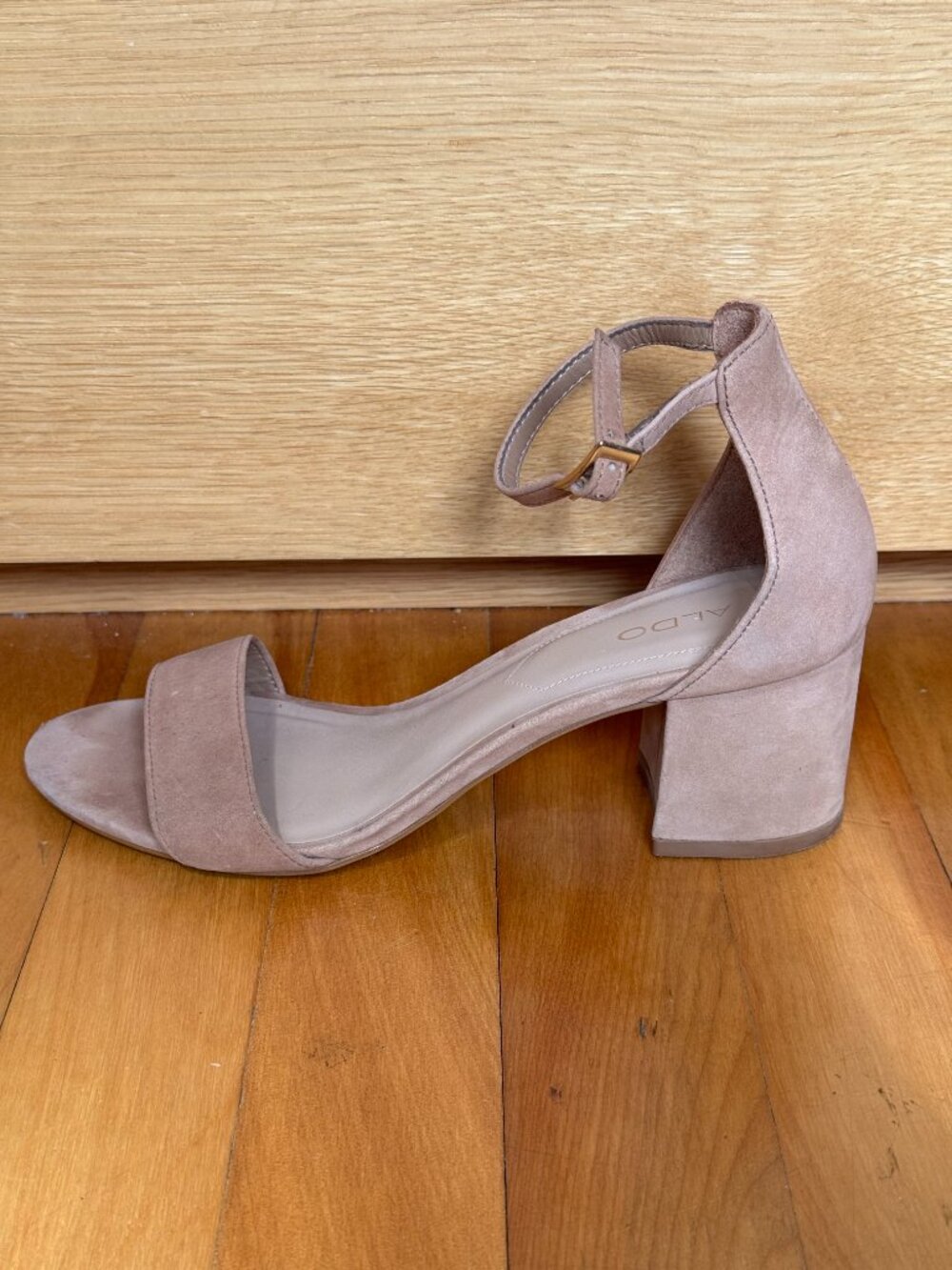 ALDO -  Suede Heels in Taupe - Size 6.5